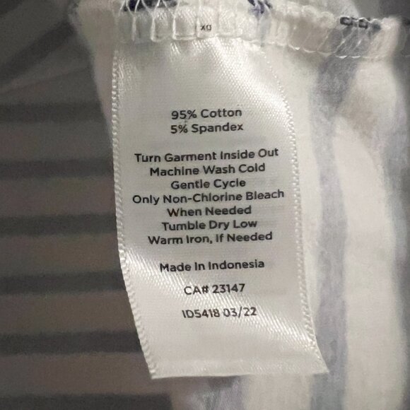 Talbots Tee Women's Size Medium Animal Stripe Long Sleeve T-Shirt Stretch - Picture 7 of 7